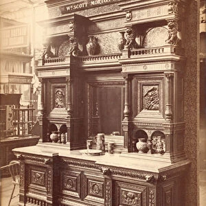 Sideboard, Scott Morton & Co, for "Art and I. ", 1876 (b / w photo)