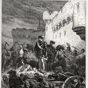 Siege de Metz (1552) - Francois de Guise and the works on the ramparts of Metz