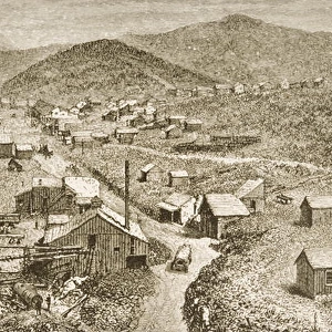 Silver City, Nevada, c. 1870, from American Pictures, published by The Religious
