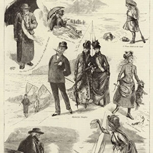 Sketches at Ventnor, Isle of Wight (engraving)
