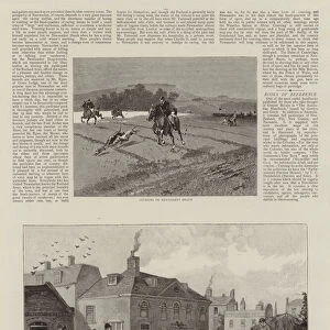 Sport in the Off-Season, Newmarket at Ease (engraving)