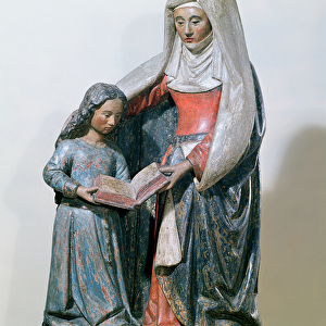 St. Anne and the Virgin, 1500-30 (polychrome wood)