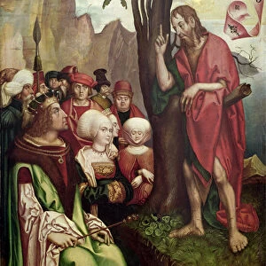 St. John the Baptist Preaching Before Herod, from the Triptych of St. John, 1514