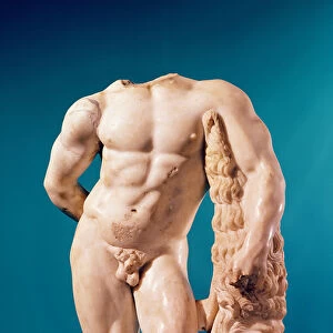 Statue of Hercules, copy of a Greek original (marble)