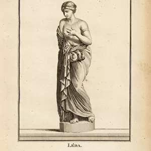 Statue of Leda, Aetolian princess later Queen of Sparta, seduced by Zeus in the form of a swan