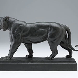 Striding Tiger, modeled before 1874; cast later (bronze)
