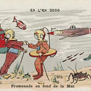 A stroll on the seabed in the year 2000 (chromolitho)