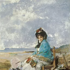 Summer Days - Palmaroli y Gonzalez, Vicente (1834-1896) - ca 1885 - Oil on wood - 44x32 - Museo Carmen Thyssen, Malaga