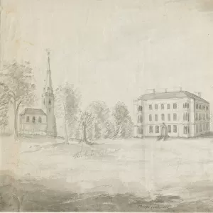 Thorpe Constantine Church and Hall: pencil and wash drawing, nd [1762-1802] (drawing)