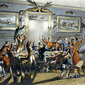 The Toast, from Foxhunting, engraved by Thomas Sutherland (1785-1838