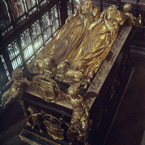 Tomb of Henry VII (1457-1509) and his Wife, Elizabeth of York, 1518 (bronze)