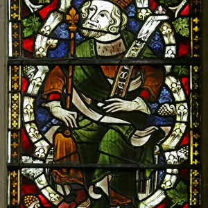The Tree of Jesse: Asa (stained glass)