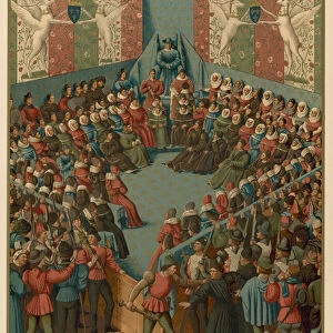 Trial of John, Duc D Alencon (chromolitho)