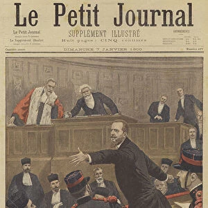 The trial of Paul Deroulede (colour litho)