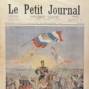 Tsar Nicholas II (1868-1918) the Peacemaker, front cover of Le Petit Journal, 22nd September, 1901 (colour litho)