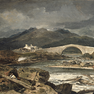 Tummel Bridge, Perthshire, c. 1801-03 (oil on panel)