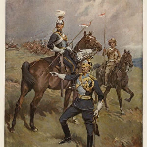 Types of the British Army, the 21st (Empress of India s) Lancers (colour litho)