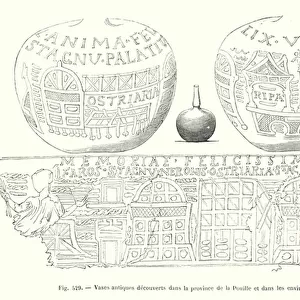 Vases antiques decouverts dans la province de la Pouille et dans les environs de Rome (engraving)