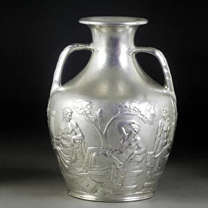 A Victorian silver replica of the Portland Vase, 1844 (silver)