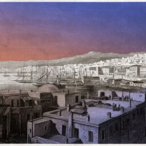 View of Algiers. (engraving, ca. 1850)
