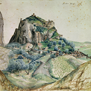 View of the Arco Valley in the Tyrol, 1495 (pen & ink and w / c on paper)