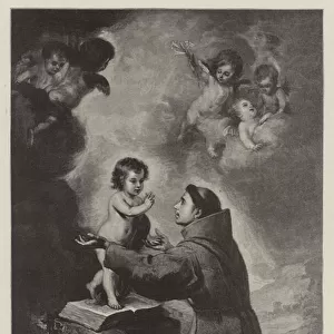 The Vision of St Anthony of Padua (engraving)