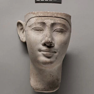 Votive Head of a King, 305-246 BC (limestone)