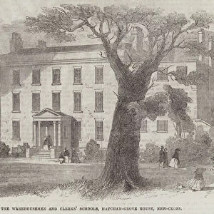 The Warehousemen and Clerks Schools, Hatcham-Grove House, New-Cross (engraving)