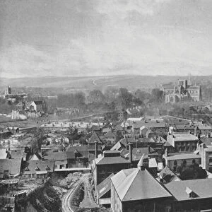 Winchester, from St Giles Hill (b / w photo)