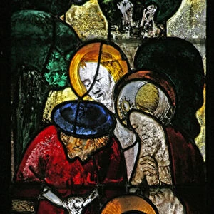 Window s2 depicting the Entombment (stained glass)
