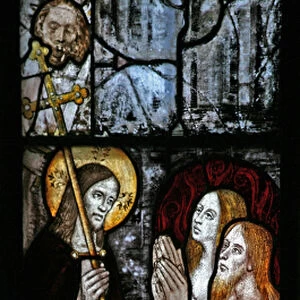 Window s2 depicting the Harrowing of Hell (stained glass)