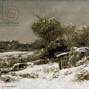 Winter Scene, 19th century (oil on canvas)