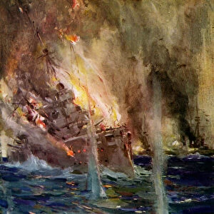 World War I- The sinking of the Gneisenau