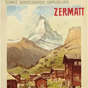 Zermatt, c. 1900 (colour litho)