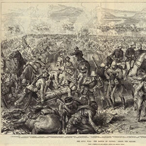 The Zulu War, the Battle of Ulundi, inside the Square (engraving)