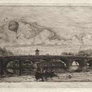 Etchings Paris Exchange Bridge 1854 Charles Meryon