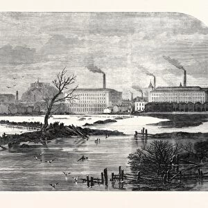 The Floods at Nottingham, Uk, 1869