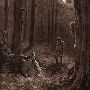 The Lovers in the Moon-Lit Forest, by Gustave Dore