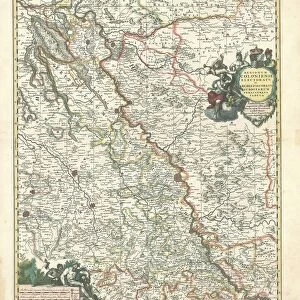 Map Regionum Coloniense Copperplate print