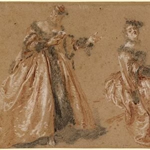 Nicolas Lancret, Two Elegant Women in Polish Dress, French, 1690 - 1743, c. 1723