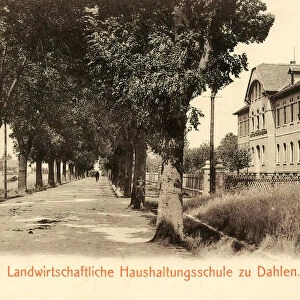 Schools Landkreis Nordsachsen Dahlen 1903 Landwirtschaftliche Haushaltungsschule