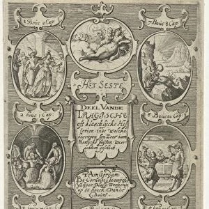 Title page for: Het seste deel vande Tragische oft klaechlijcke historien, 1613