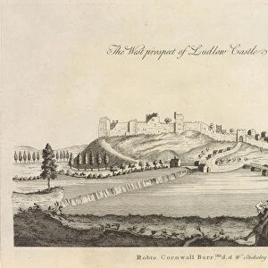 West Prospect Ludlow Castle Sep 16 1721 Itinerarium curiosum