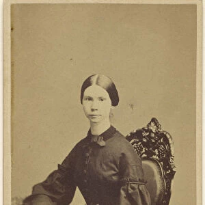 woman seated 1861-1865 Albumen silver print