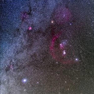Orion and Canis Major with the dog star Sirius at lower left
