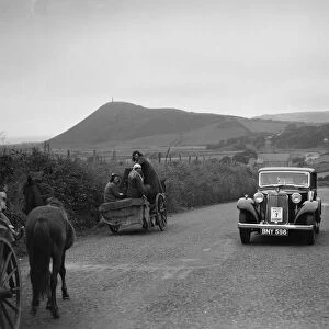 Armstrong-Siddeley saloon of FN Morgan competing in the South Wales Auto Club Welsh Rally