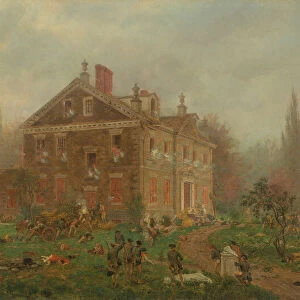 The Attack on Chews House during the Battle of Germantown, 1777, 1878