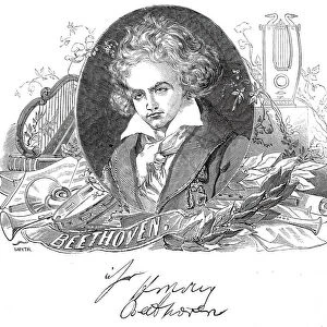 Beethoven, 1845. Creator: Smyth