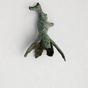 Bird on Bell, Geometric Period (800-600 BCE). Creator: Unknown