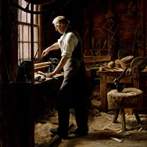 The Blockmaker, late 19th-early 20th century. Creator: Edgar Melville Ward